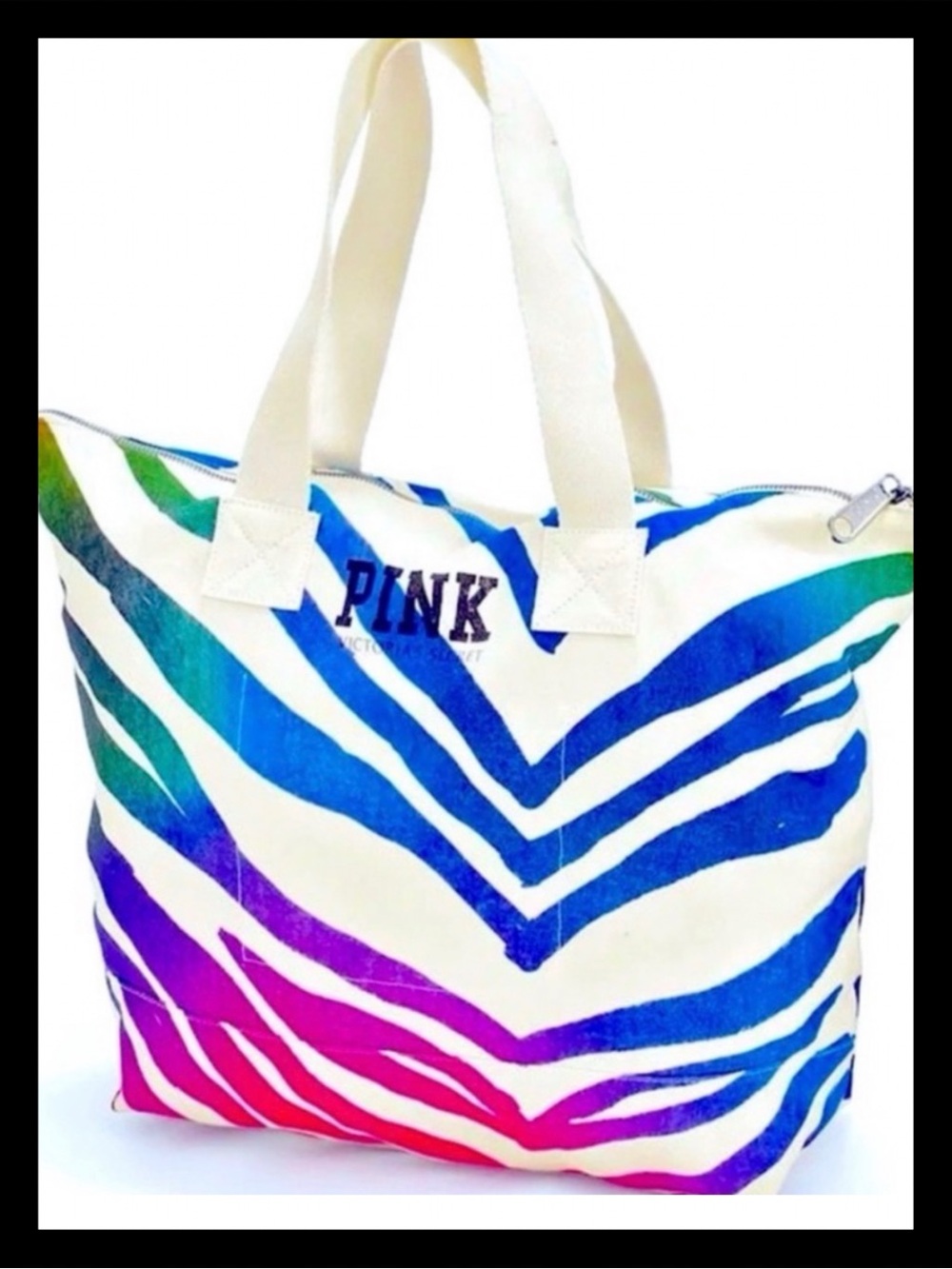 💕ⓅⒾⓃⓀ ⓋⓈ VINTAGE/HTF/RARE Animal Print Tote Bag💕